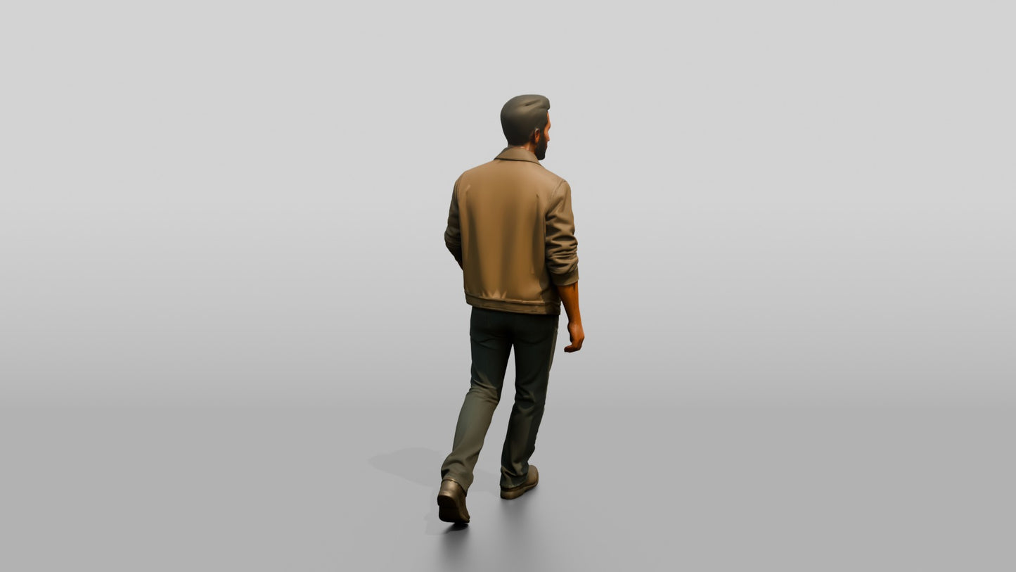 Middle Eastern Male Walking
