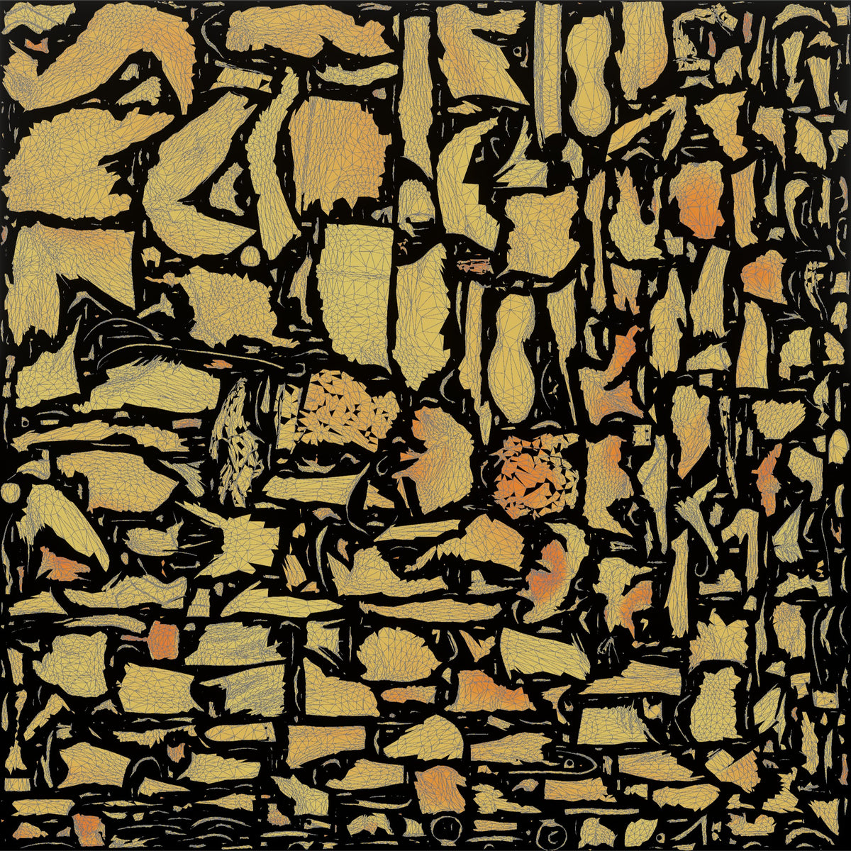 Man Squatting with Fitness Gloves - UV layout, metallic roughness map