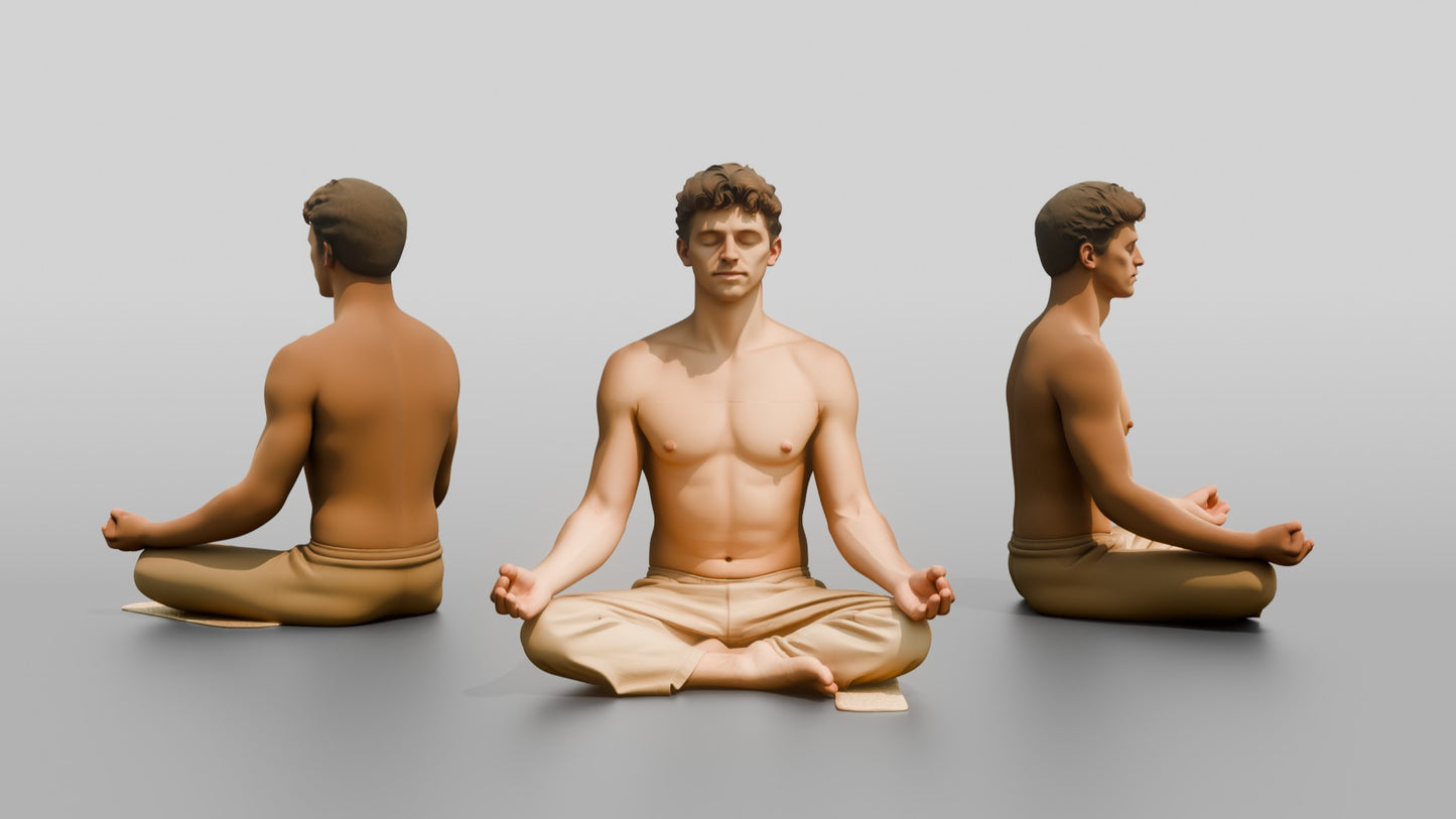 Lotus Meditation Man