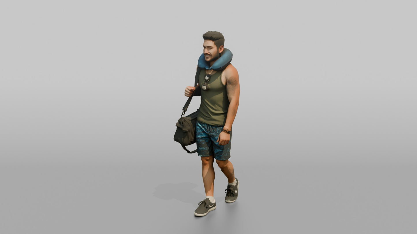 Vacationer Wearing Tank Top
