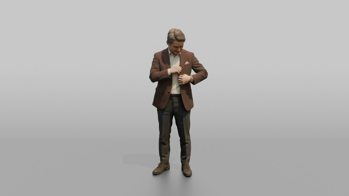 Wedding Guest Checking His Jacket Pocket