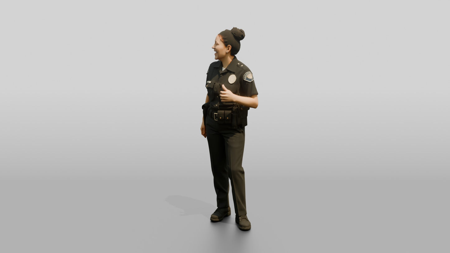 Laughing Female Police Officer