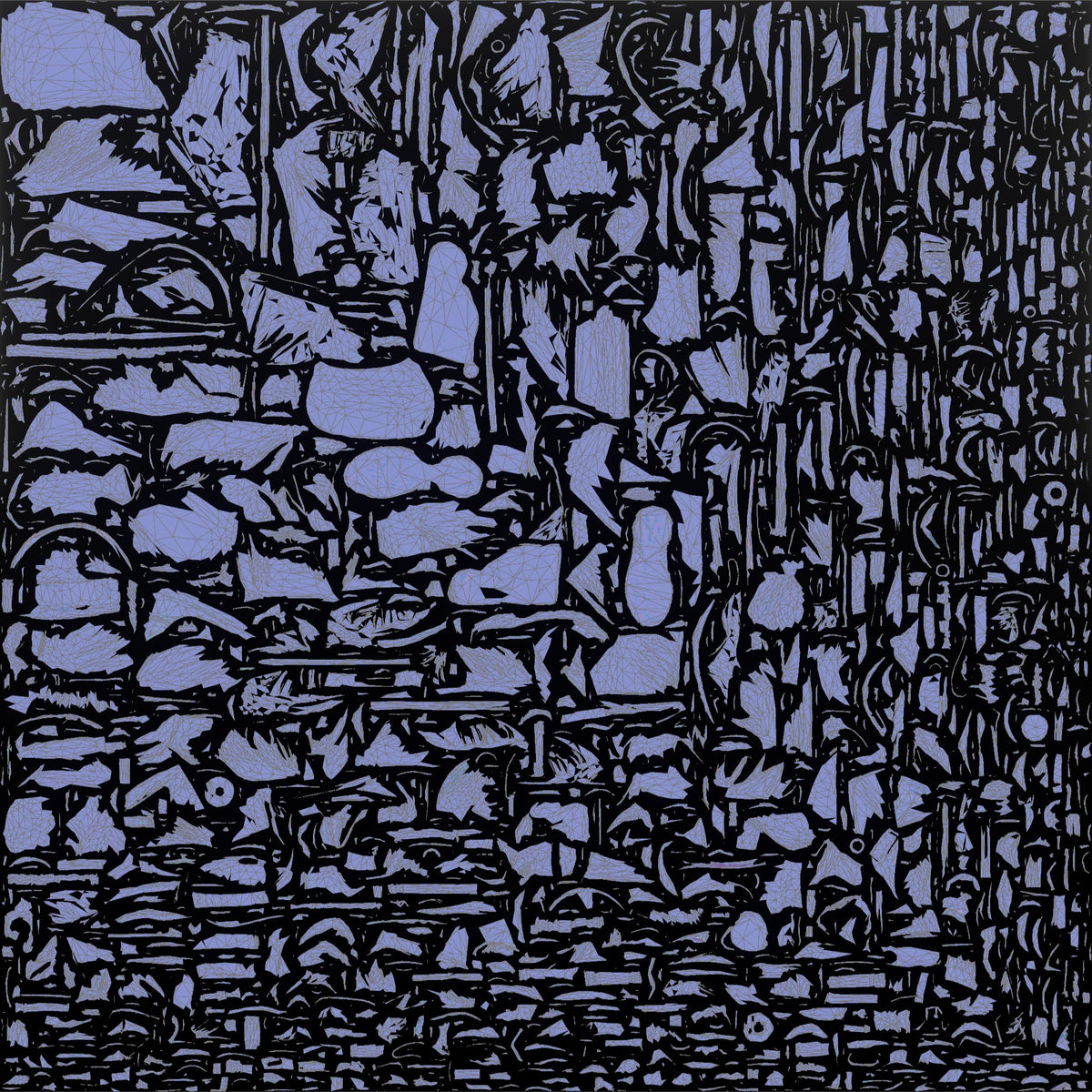Trekker Standing with One Foot on a Ledge - UV layout, normal map