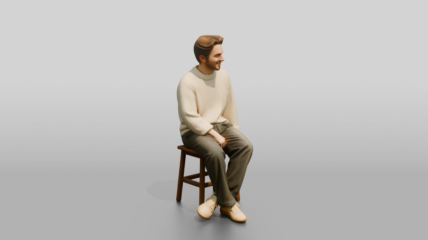 Cozy Oversized Casual Man 03