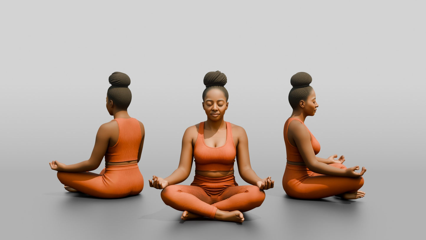 Cross-Legged Meditation Woman