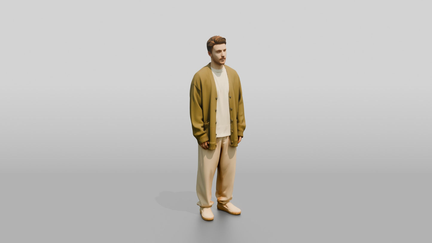 Cozy Oversized Casual Man 14
