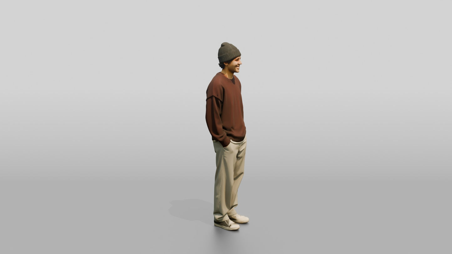 Casual Student Urban Creative Man 09