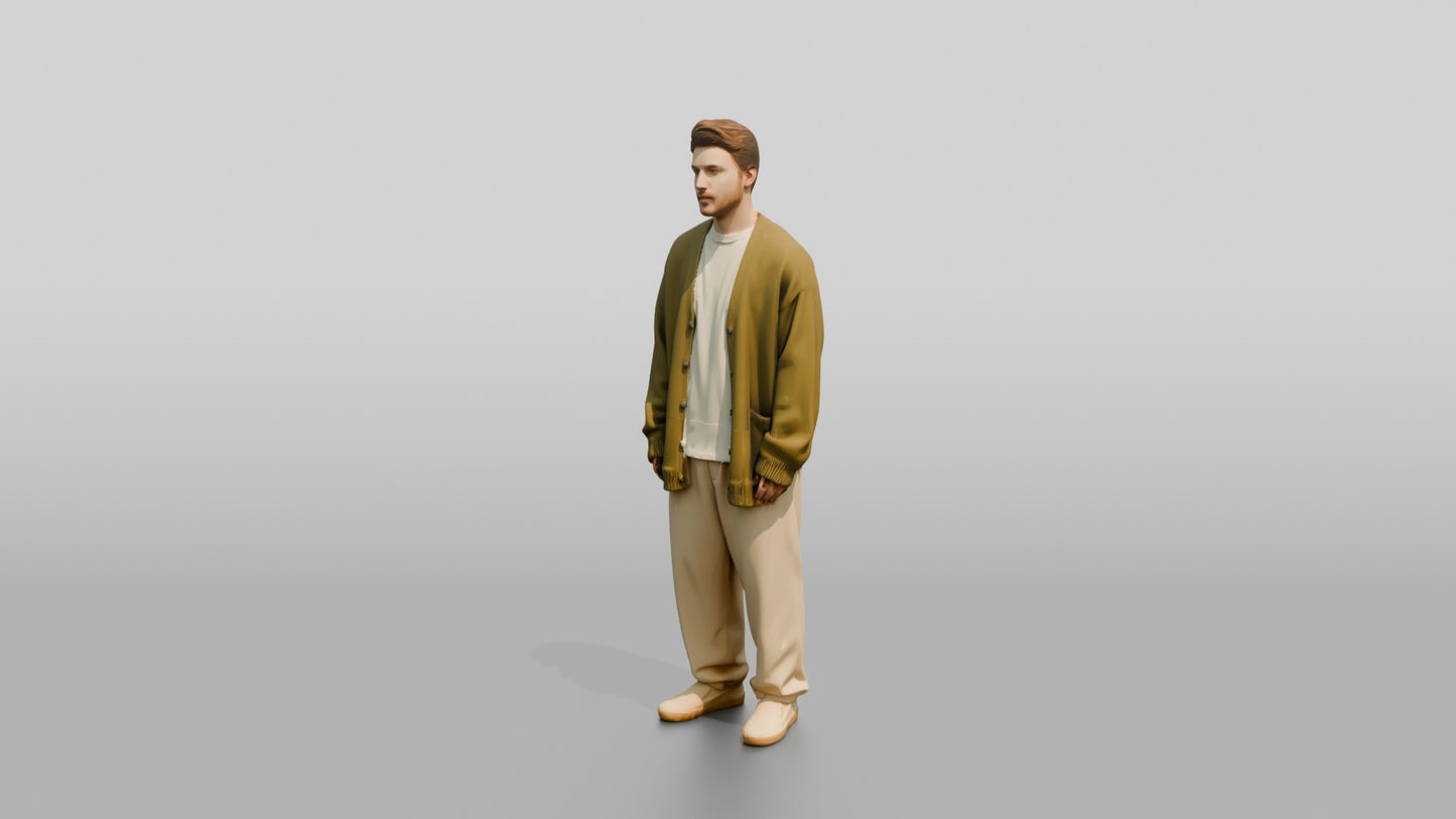 Cozy Oversized Casual Man 14
