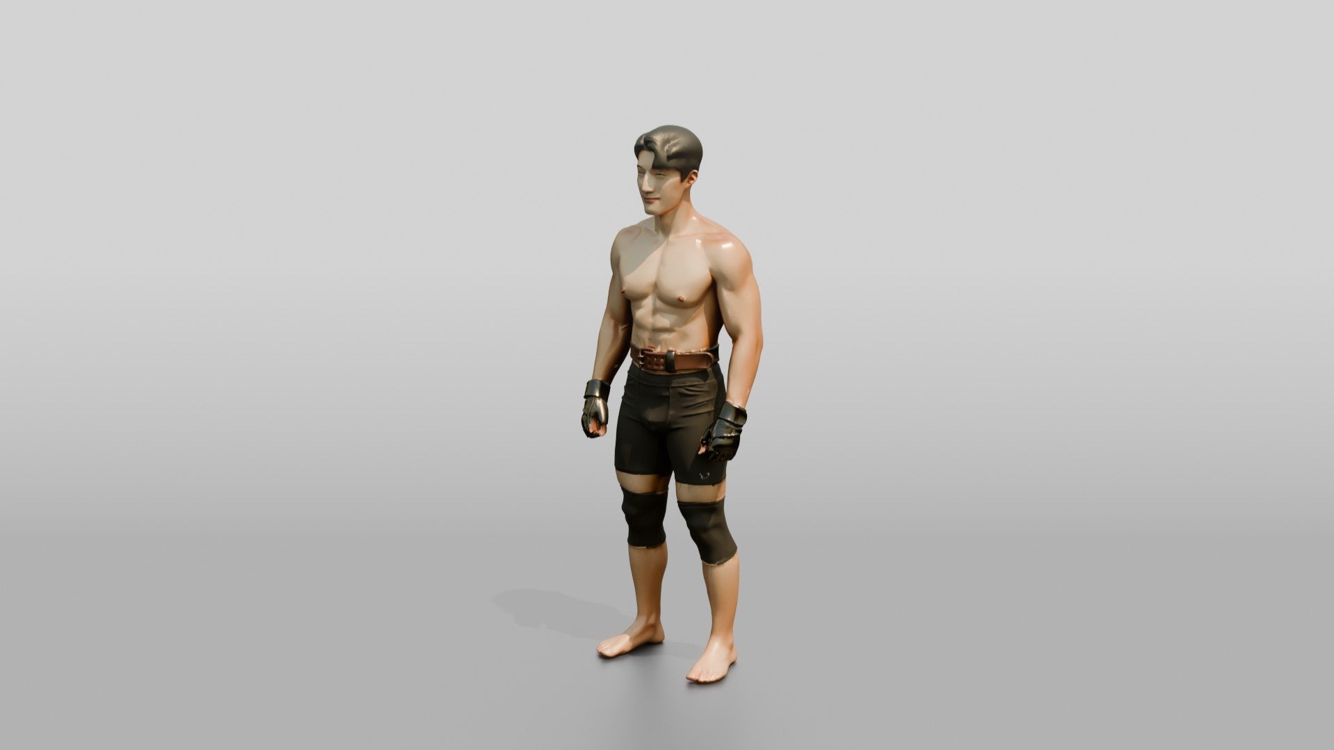 Man Standing in Gym Pose
