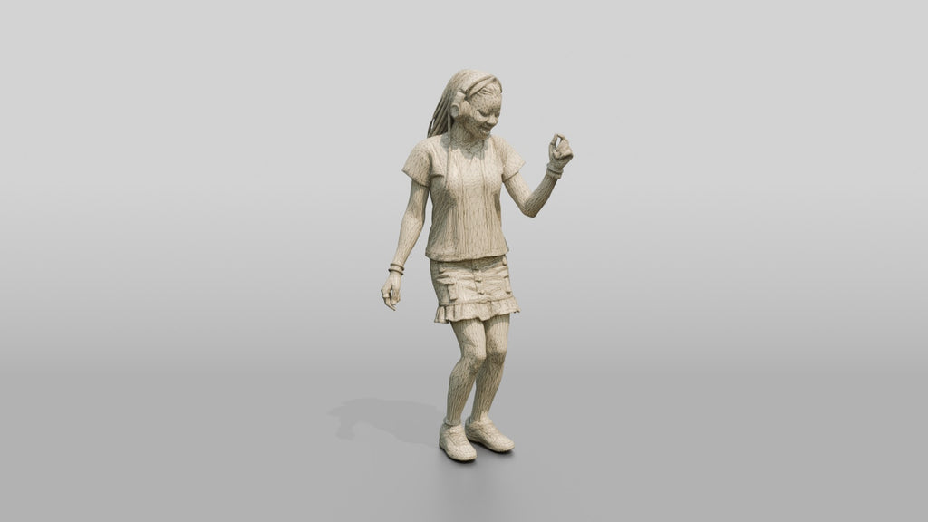 Teenage African Girl Dancing with Headphones