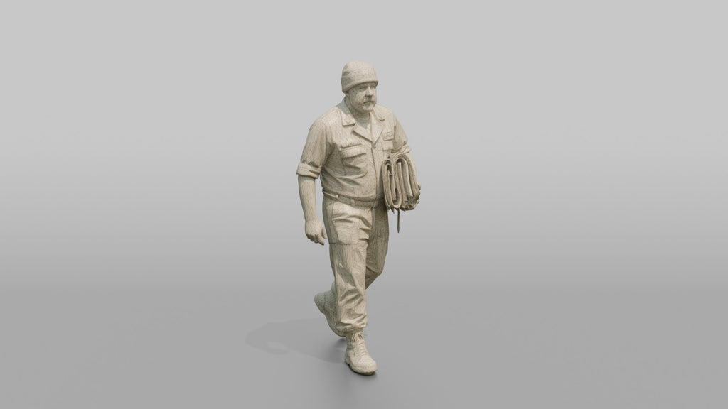 Quartermaster Carrying Navigation Charts Across the Bridge