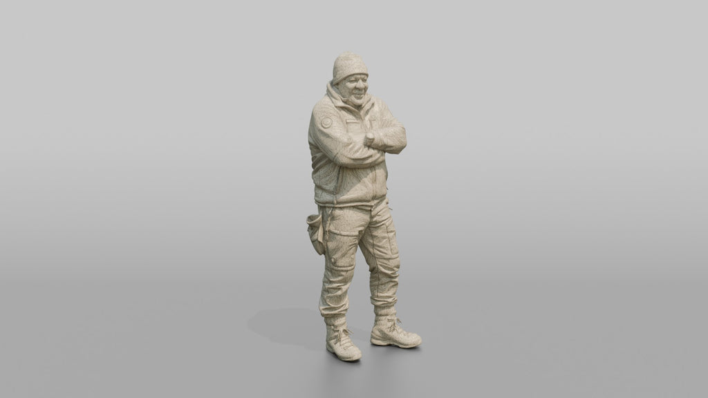 Expeditioner Standing with Arms Crossed