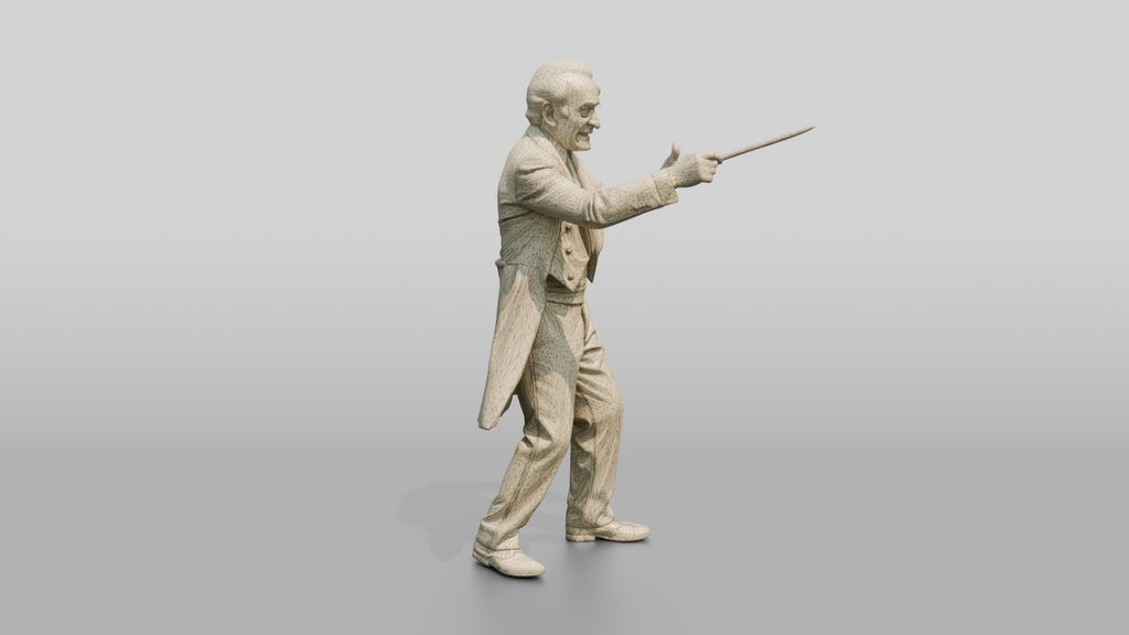 Orchestra Conductor Waving Baton