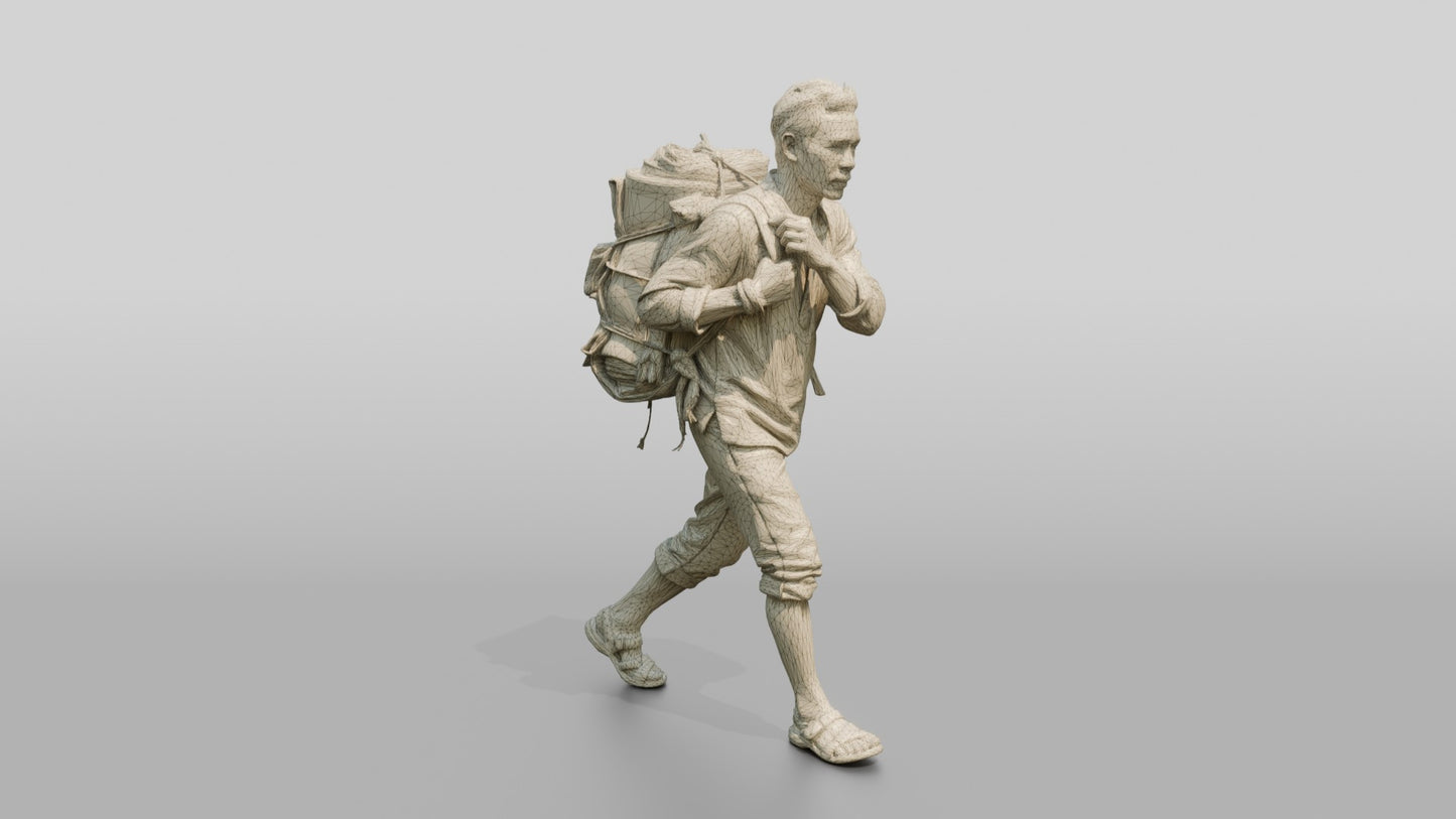 Southeast Asian Male Walking