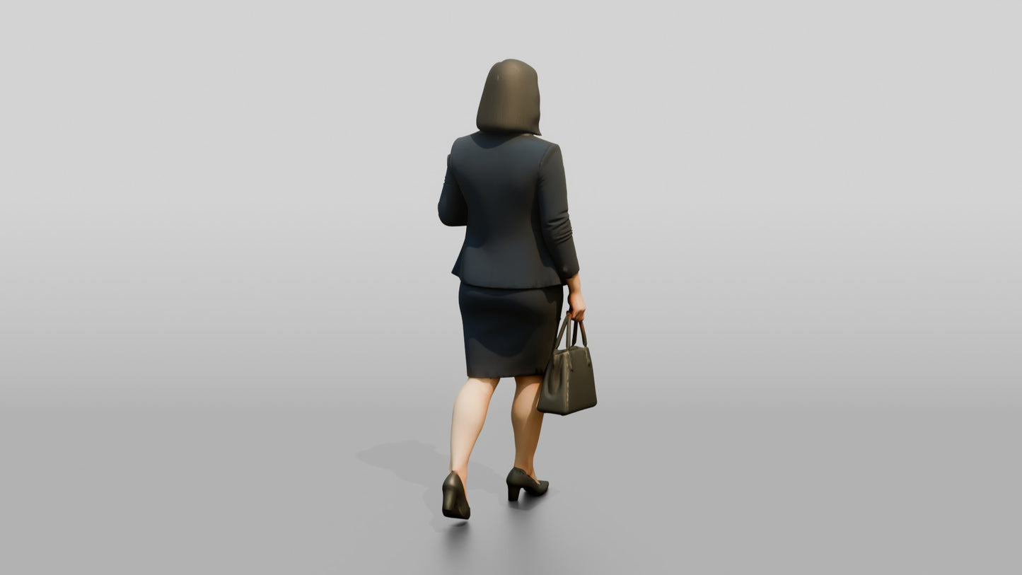 Businesswoman Holding a Folder