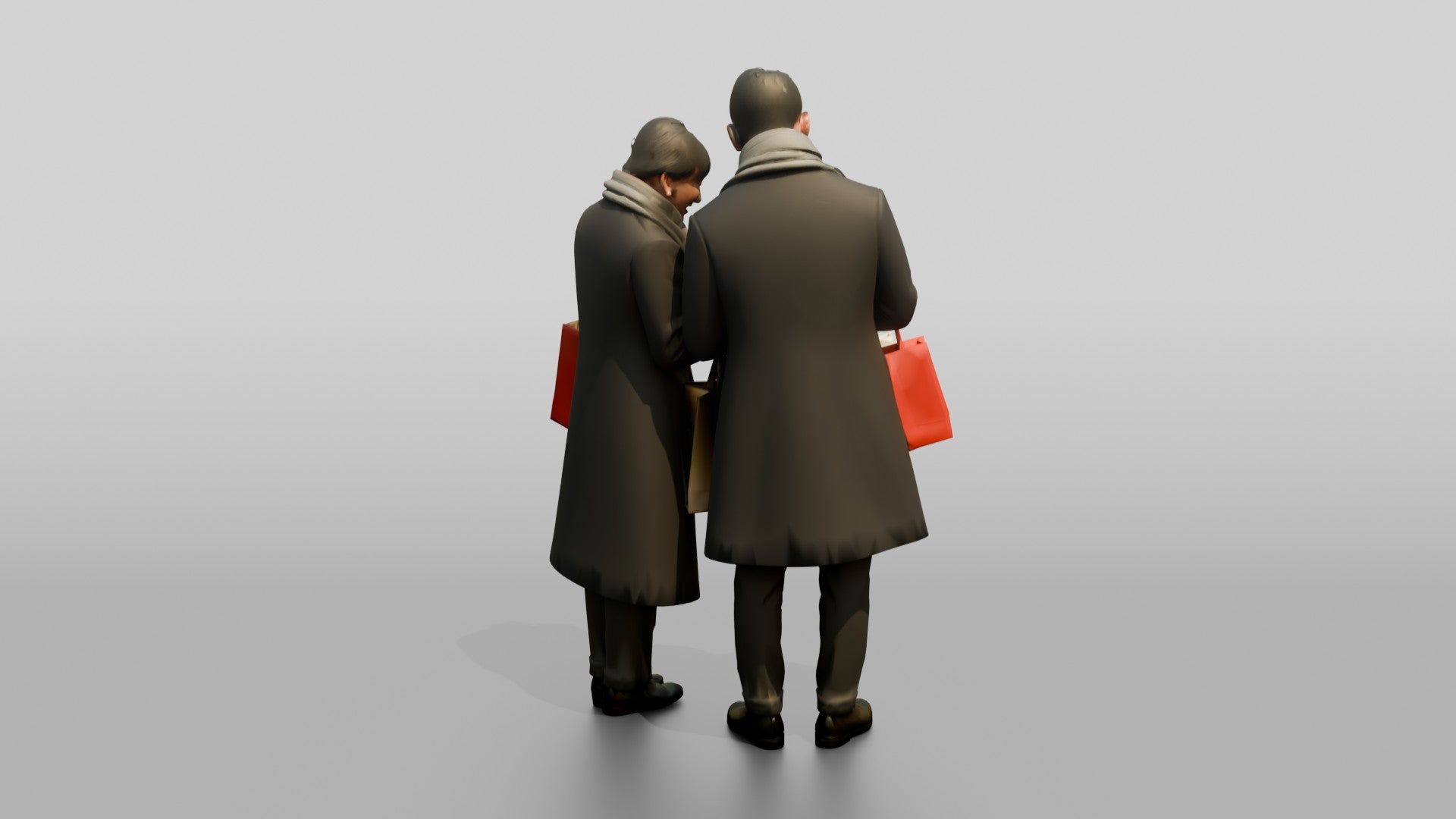 Couple Comparing Jewelry After Shopping