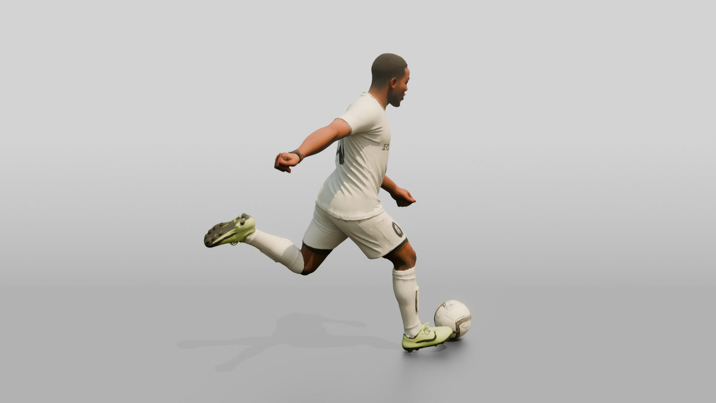 Soccer Player Agile Spin Move