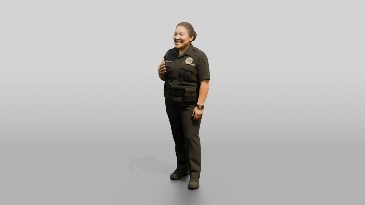 Female Police Officer Sharing a Laugh