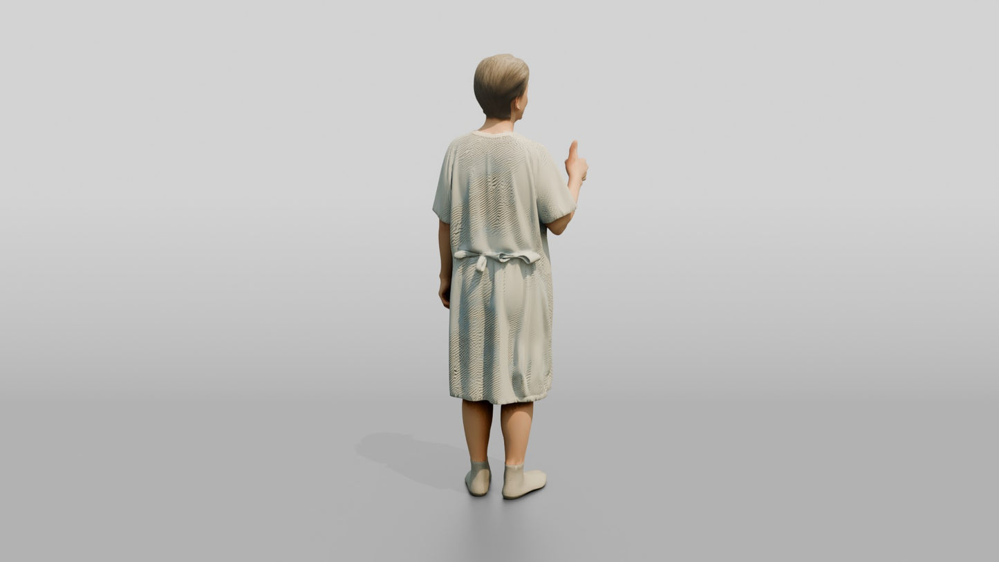 Elderly Woman Patient Giving a Thumbs Up
