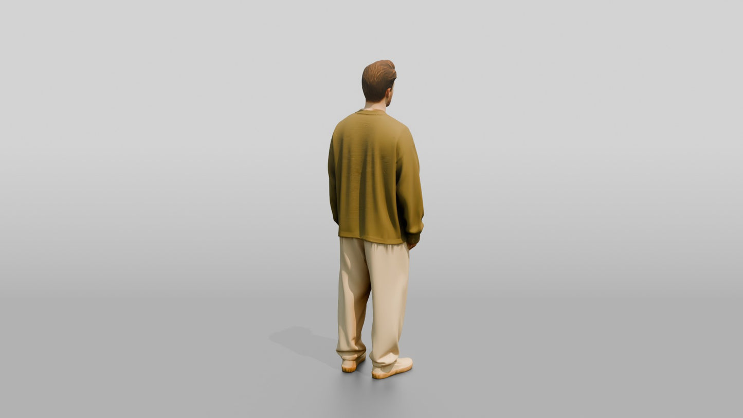 Cozy Oversized Casual Man 14
