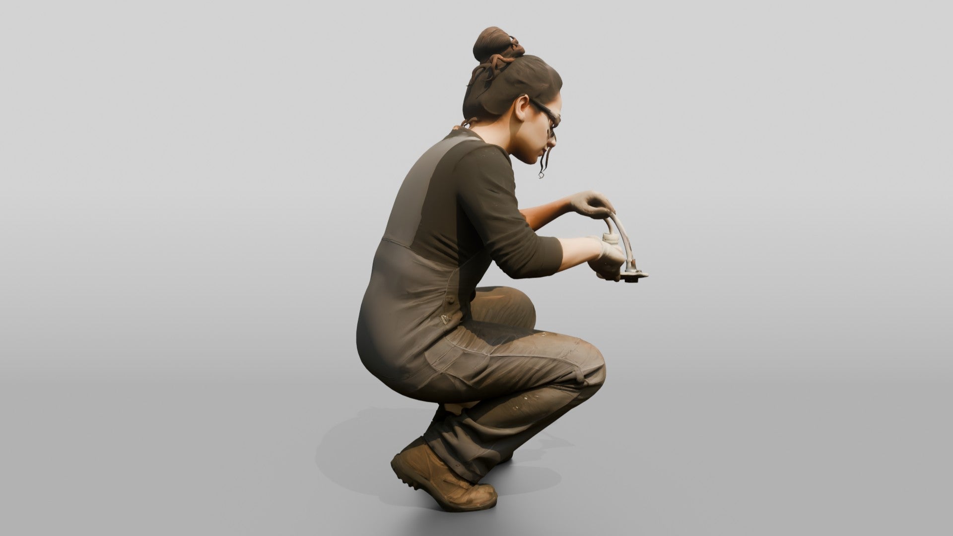 Mechanic Bleeding a Clutch Cylinder