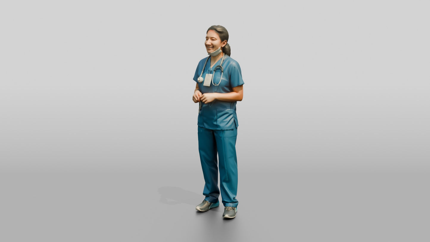 Young South Asian Woman Doctor Laughing