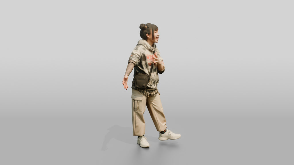 Asian Woman Telling a Dramatic Story