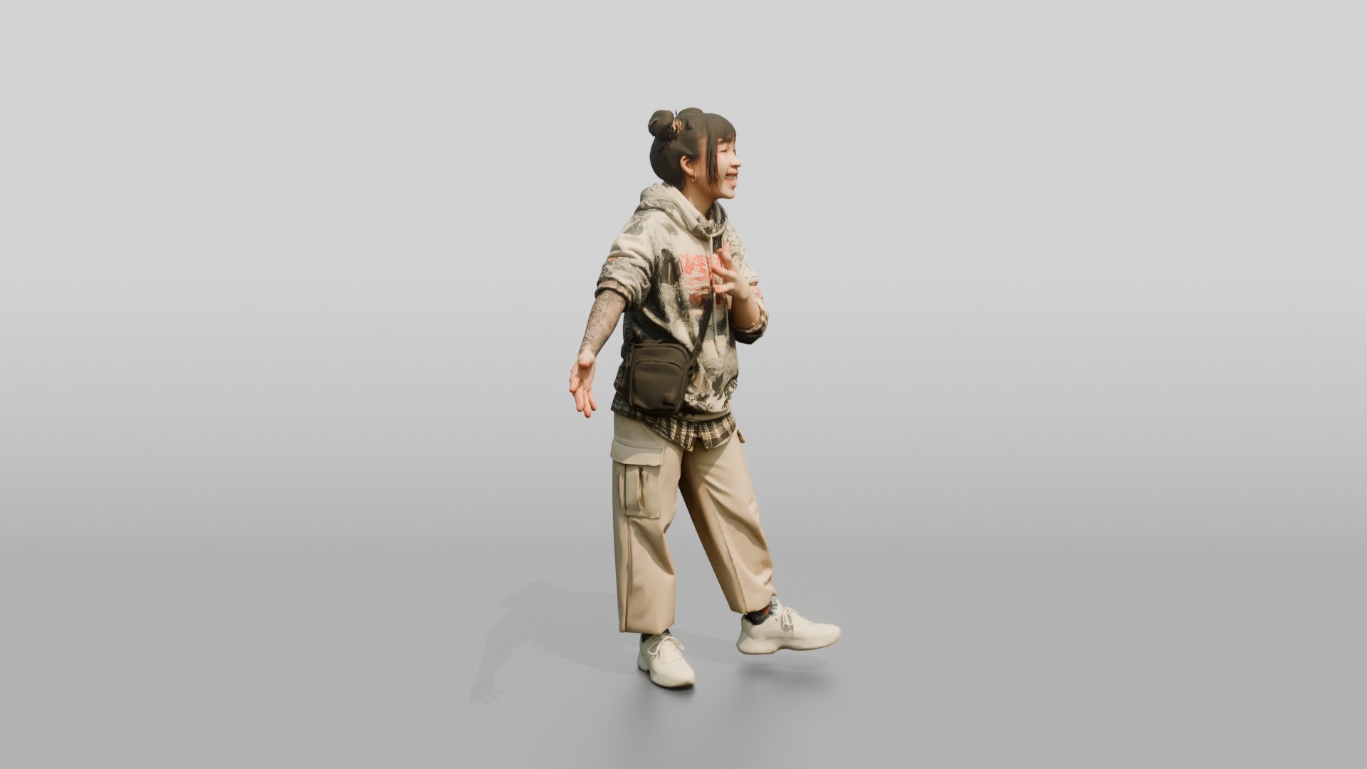 Asian Woman Telling a Dramatic Story