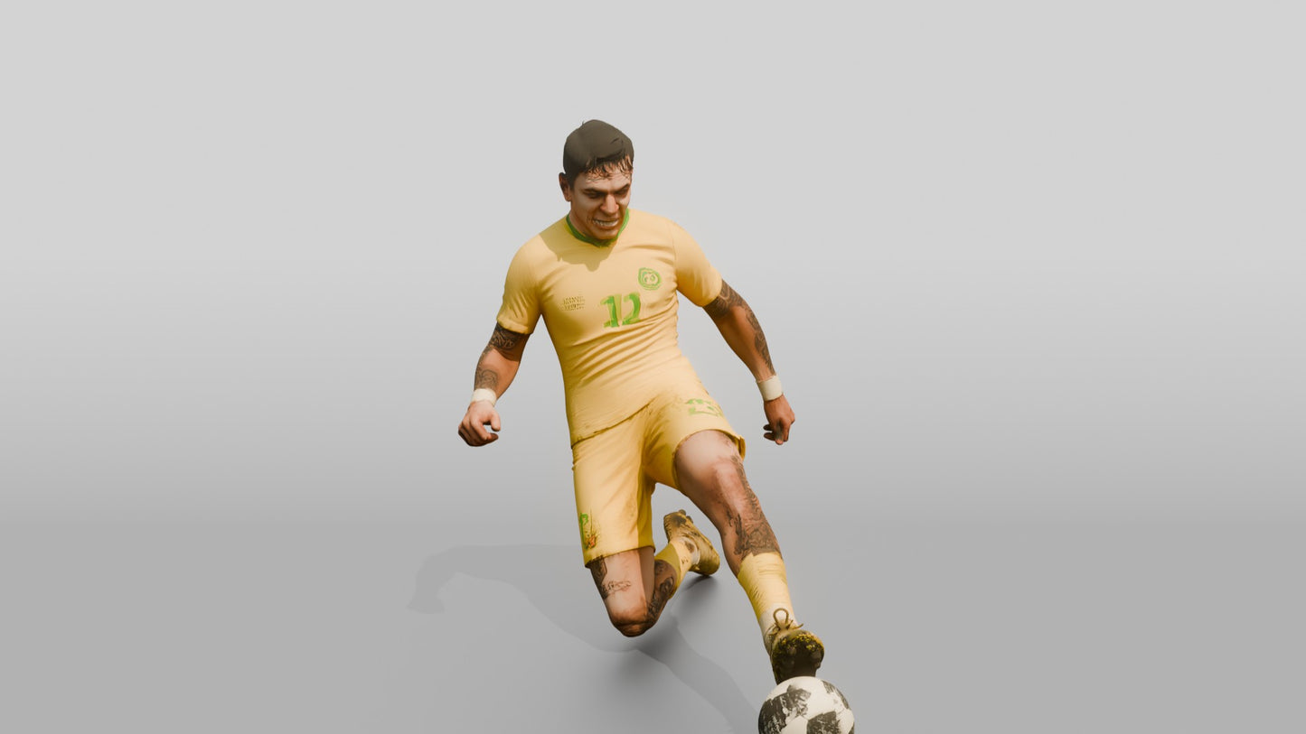 Soccer Player Hook-Tackle