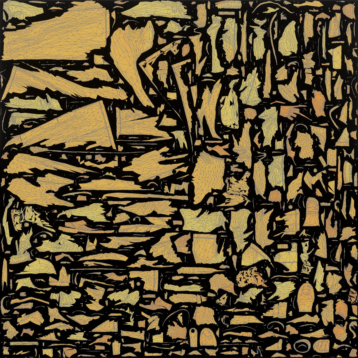 Elderly African Man in a Trench Coat Holding a Tablet - UV layout, metallic roughness map