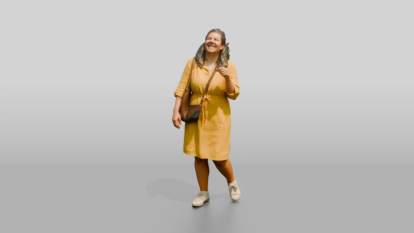 Plus-Size Croatian Woman Laughing with Head Tilted Back