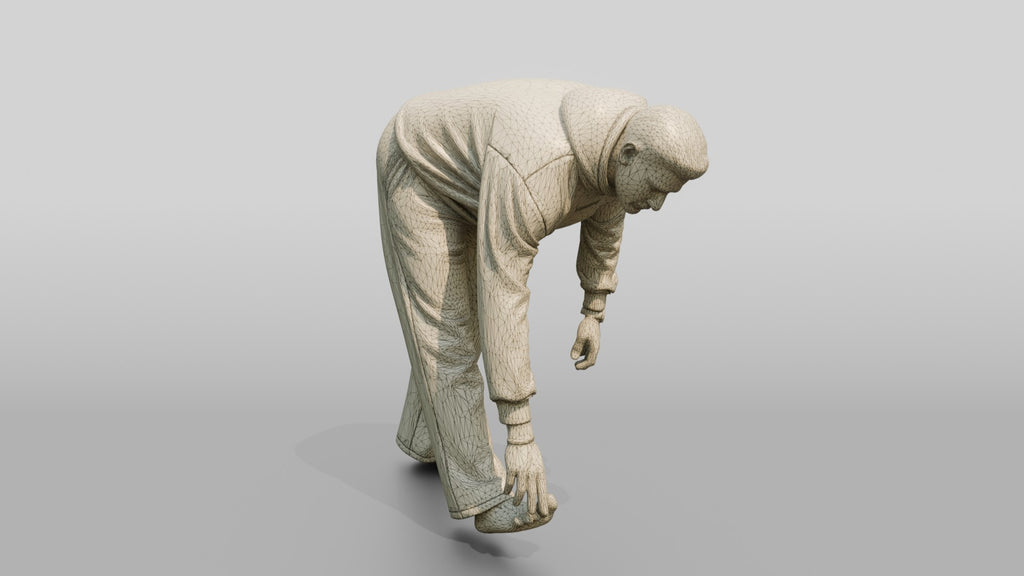 Man Stretching Hamstring Warm-up