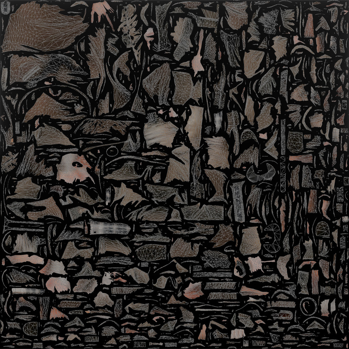 Farmer Holding Heavy Spanner Wrench Over Shoulder - UV layout, base color map
