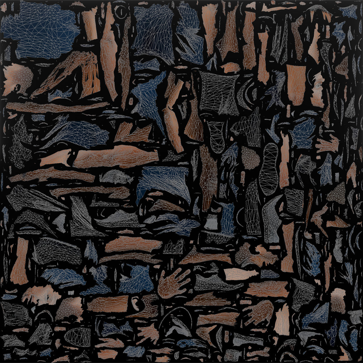 Bodyweight Athlete Man In A Mountain-climber Position - UV layout, base color map