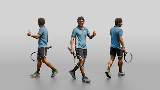 Male Tennis Player Giving a Thumbs-Up