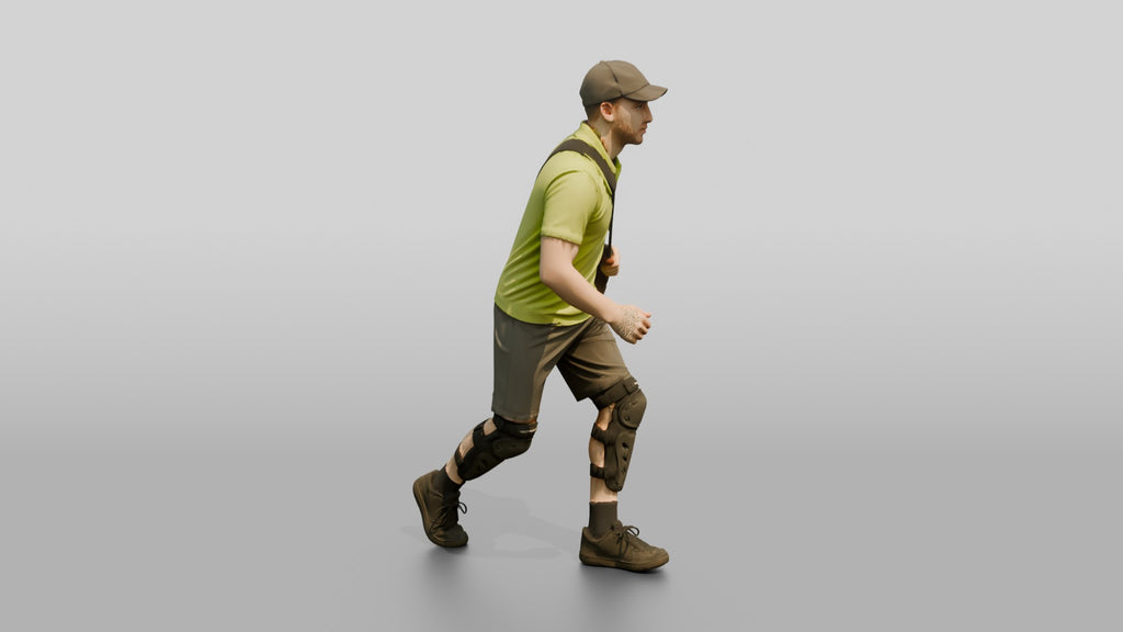Bike Courier with Messenger Bag