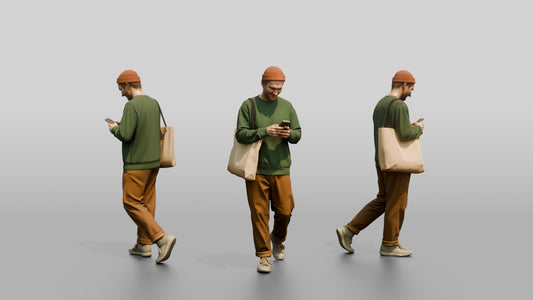 Casual Student Urban Creative Man 07