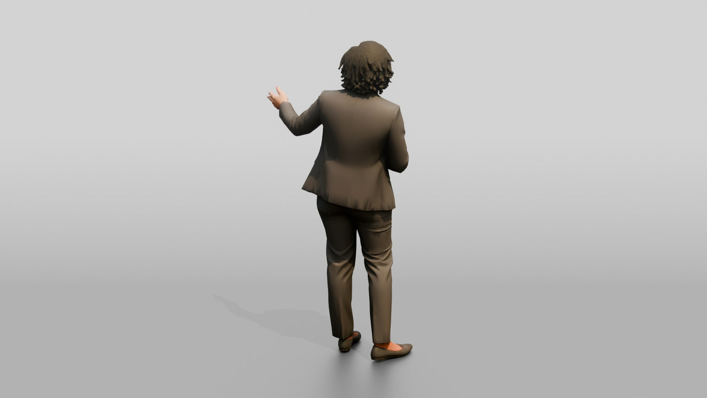 Businesswoman Gesturing in Presentation