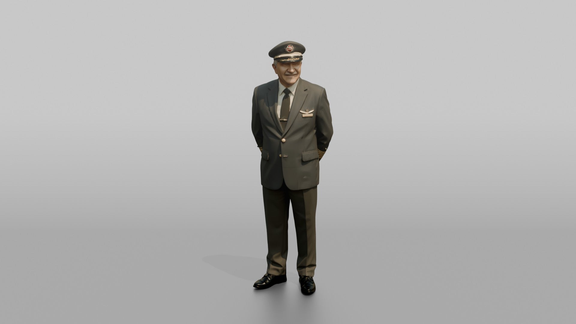 Caucasian Co-Pilot Carrying a Flight Bag