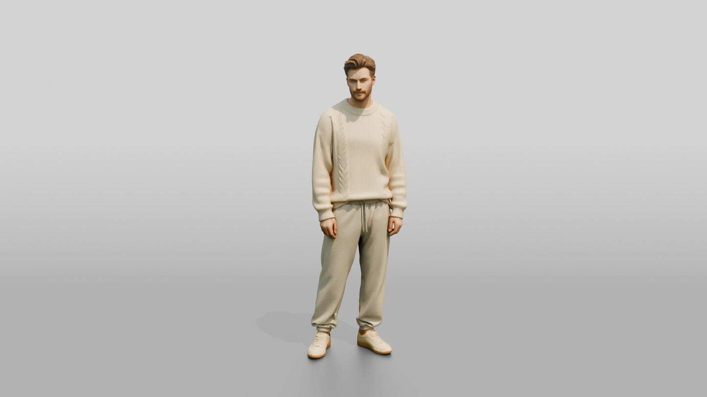 Cozy Oversized Casual Man 07