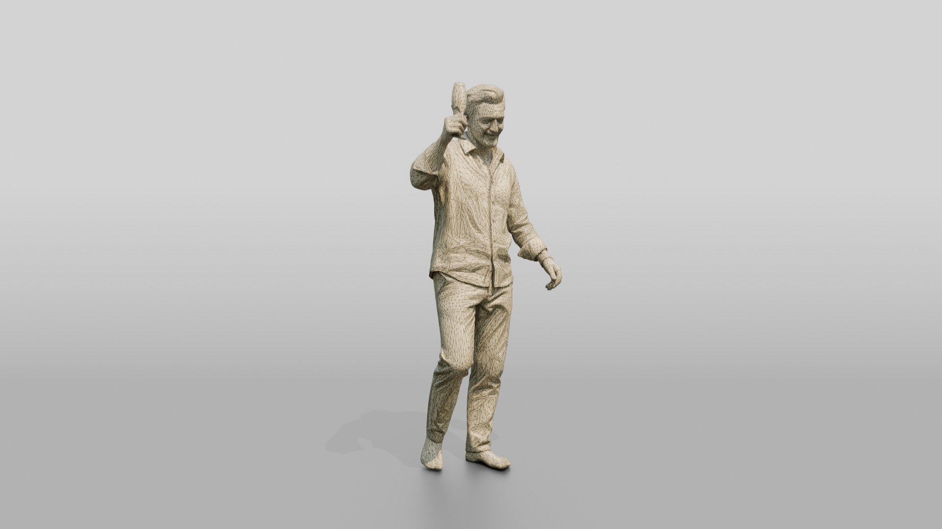 Older Man Dancing with a Drink