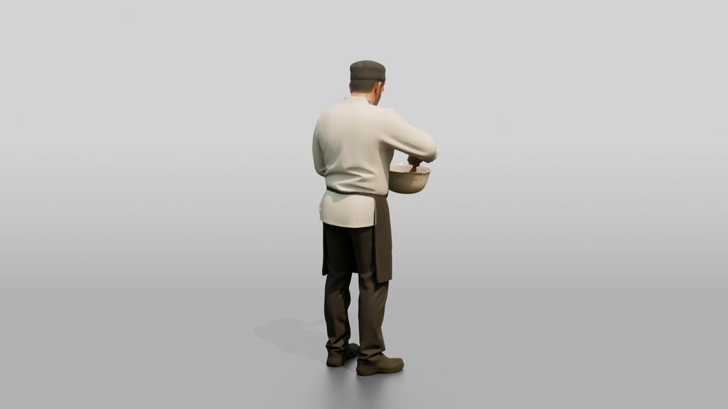 Chef Whisking an Emulsion
