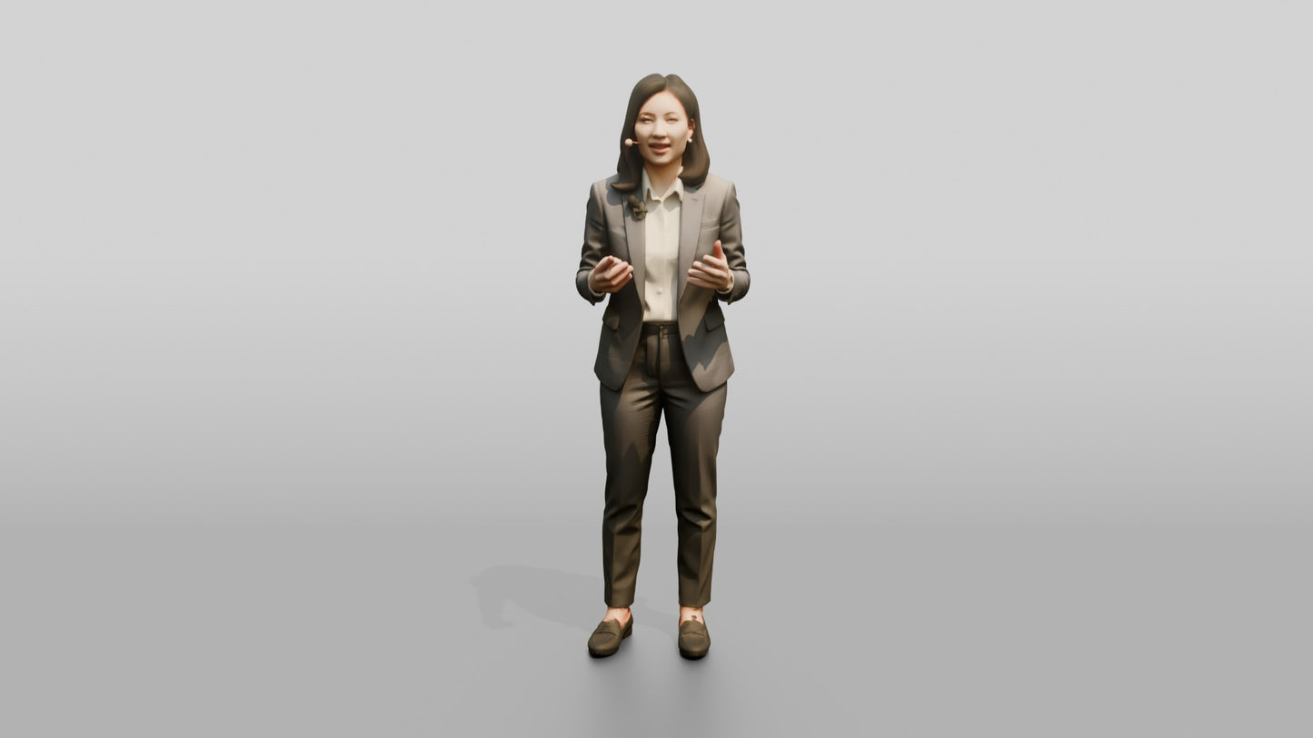 Woman Presenting at a Summit