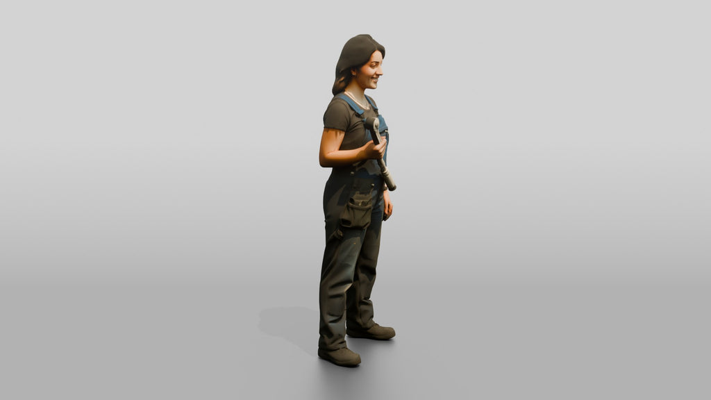 Mechanic Holding a Torque Wrench