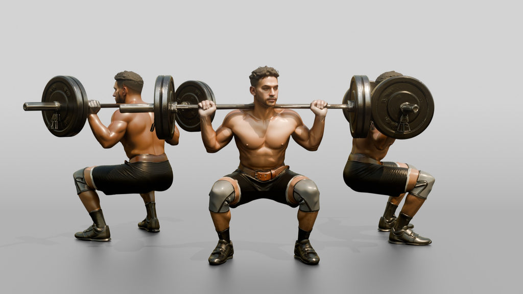 Young Man in Deep Squat