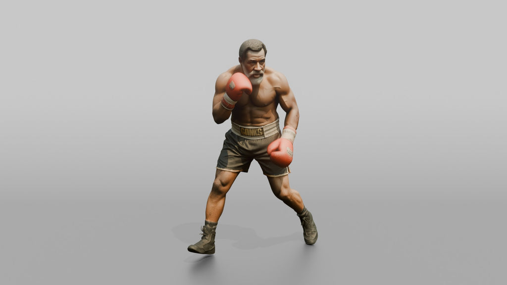 Boxer Resetting Stance with Shuffle Step