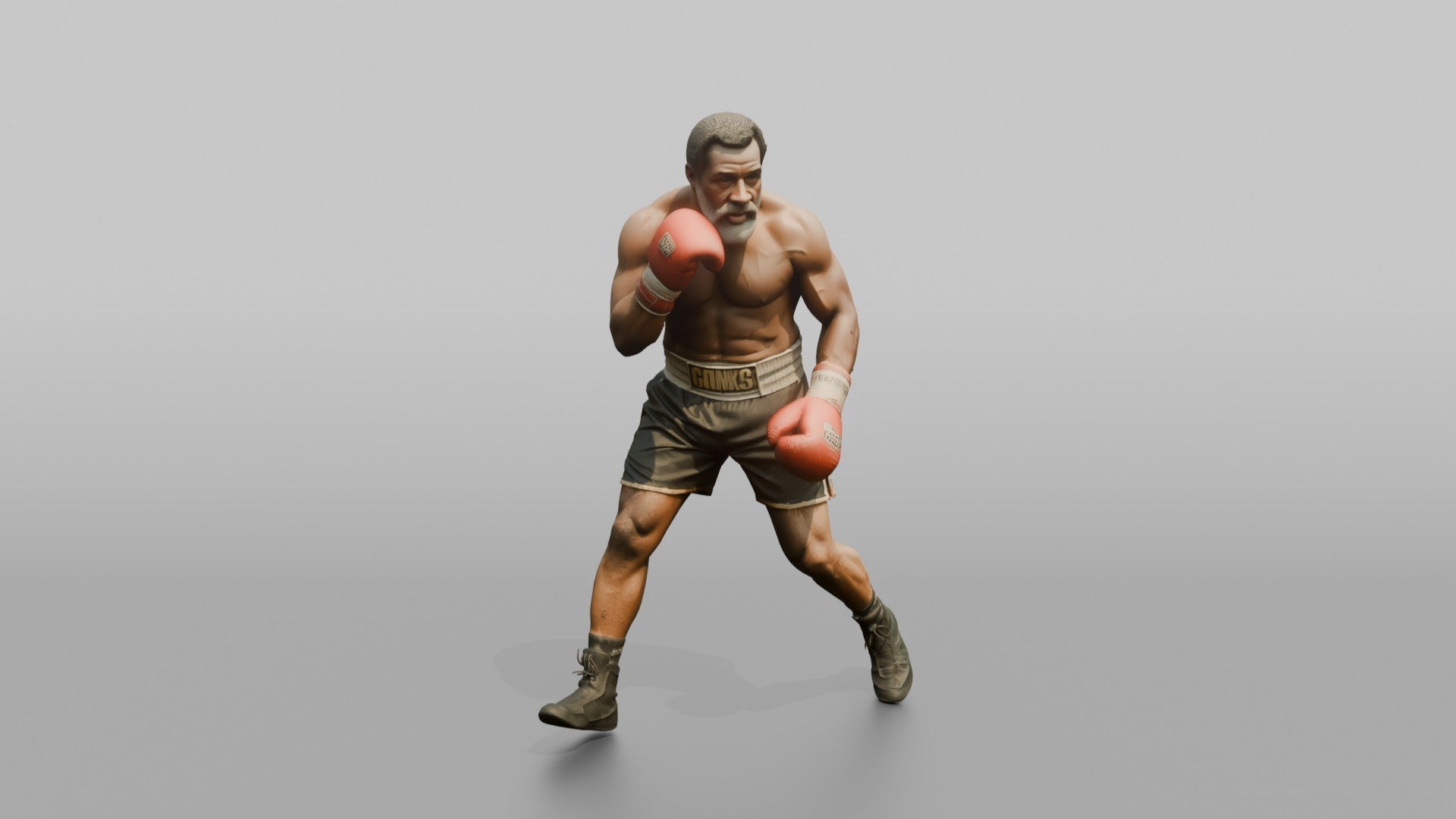 Boxer Resetting Stance with Shuffle Step