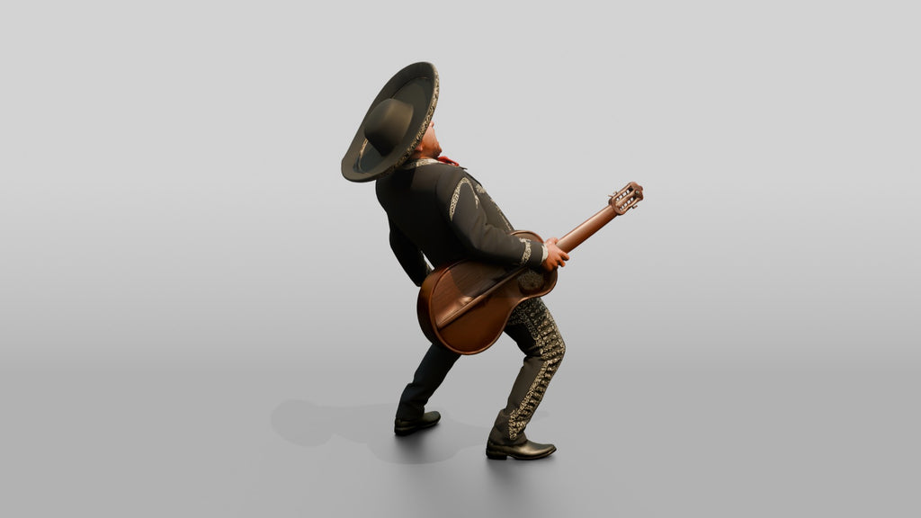 Mariachi Singer in Sombrero