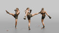 Kickboxer High Front Push Kick