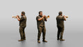 Jazz Trumpeter Playing Gold Trumpet